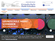 Tablet Screenshot of grundschule-marktschwaben.de